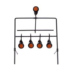 TARGET-RESETTING STEEL TARGET BLACK