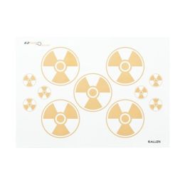 Nuclear Bullseye Paper Target W/ Pins