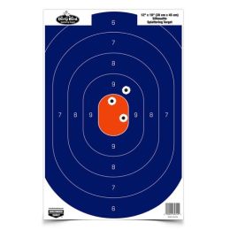 Dirty Bird 12" x 18" Blu/Or Silh. Tgt-50