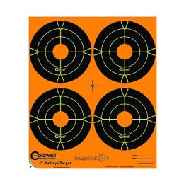 Orange Peel 4" bulls-eye: 5 sheets