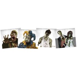 Zombie Targets 9.75"x9" 5ea of 4 Designs
