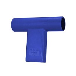 T Connector for Round Target Pole-Blue