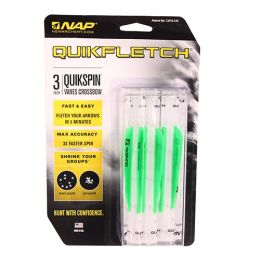 Quikfletch 3" Quikspin For CB-W/G/G (6Pk)